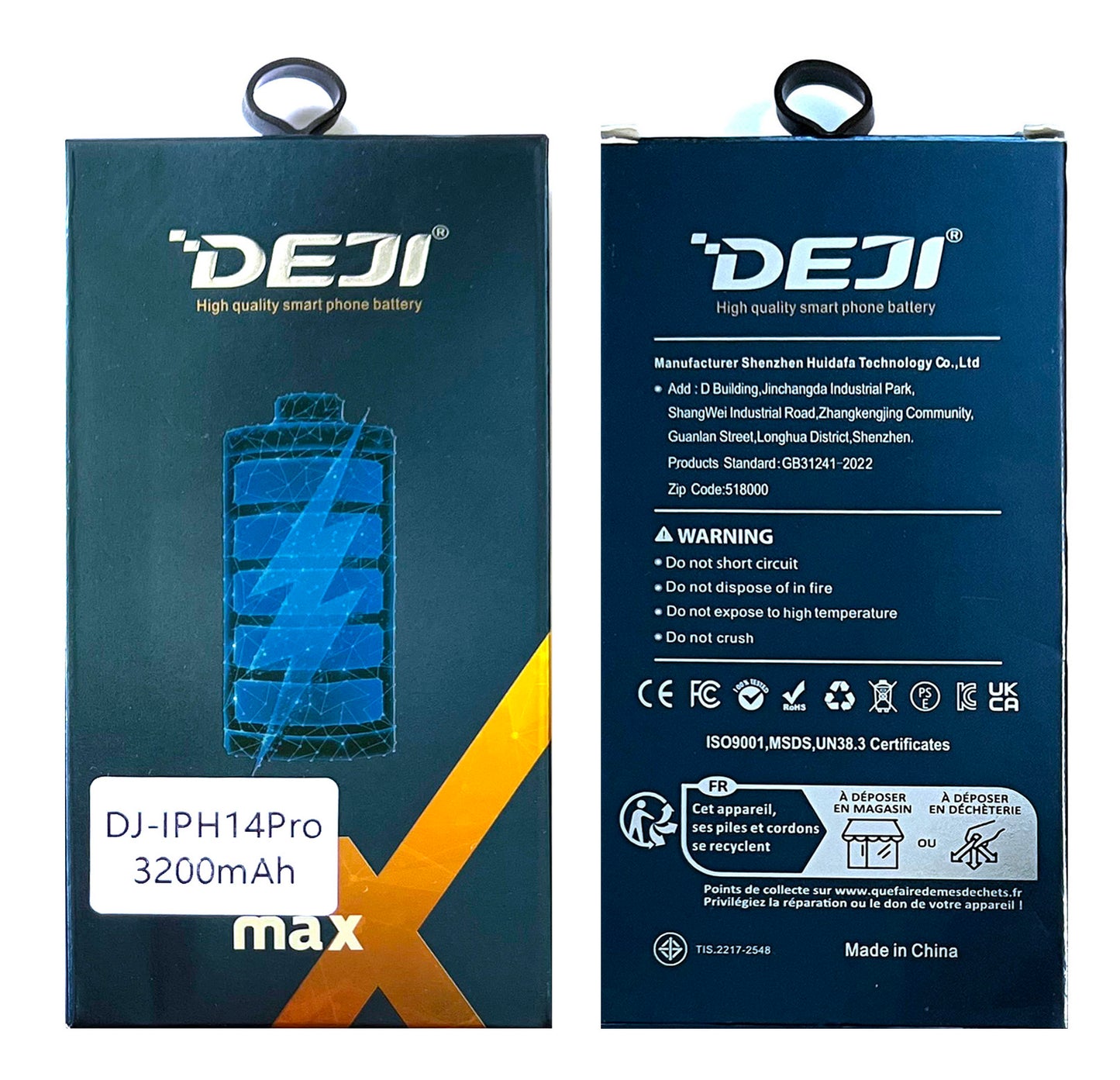 Ersatz Akku für iPhone 14 Pro. DEJI, A2866, 3200mAh. Ersatz Batterie 14Pro