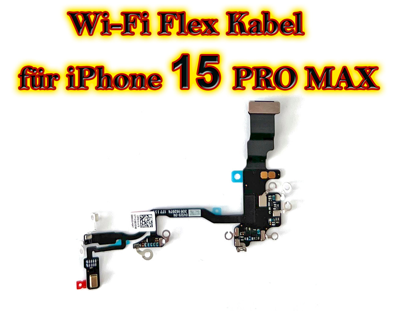 For iPhone 15 Series : Wi-Fi / Bluetooth flex cable. Flex cable for 15 / 15 Plus + / 15 Pro / 15 Pro Max. Wifi Bluetooth GPS antenna cable OEM