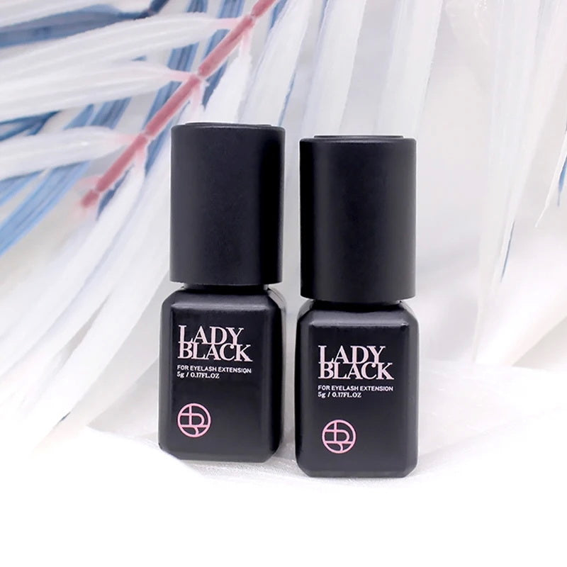 10ml eyelash glue Lady Black. Korea. Black glue. Drying time 2-3 sec.
