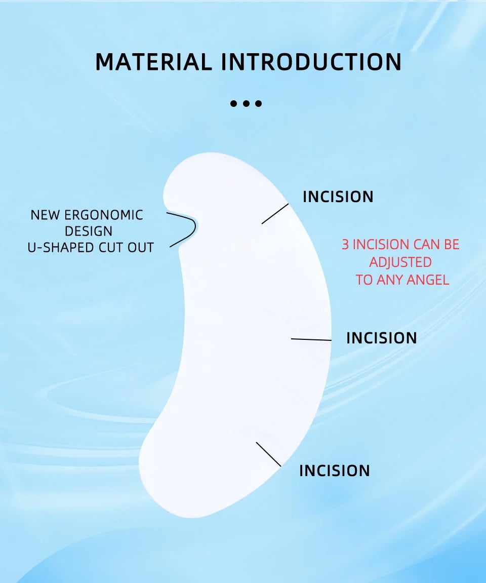 Pack of 2 eye patches - eyelash pads. Silicone eye patch gel silicone for eyelash extension