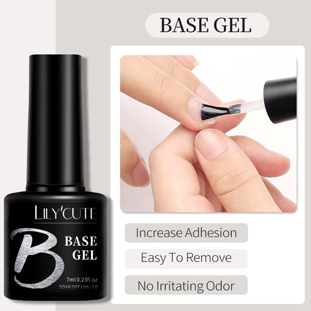 7ml nail base gel / top coat gel. UV / LED top coat, finish varnish. Nails varnish acrylic