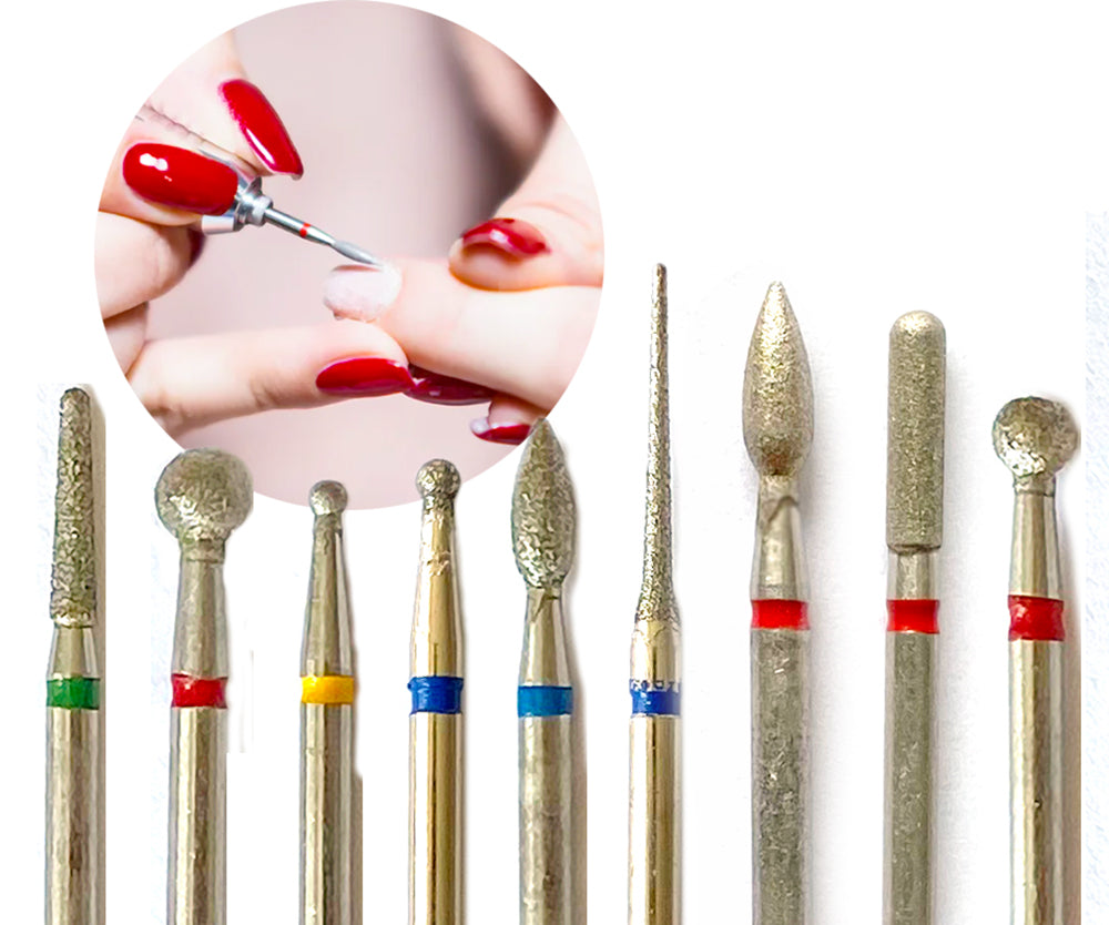 Nail cutter bits DIAMOND. Cutter attachment, grinding head attachment drill