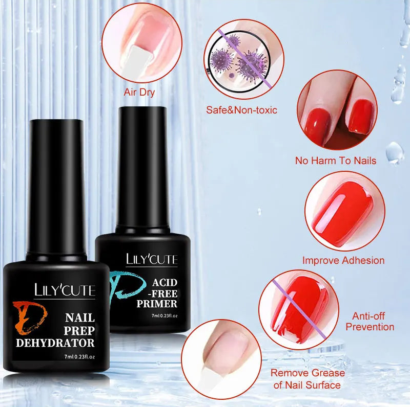 7ml. LILY´'CUTE nail dehydrator and primer. Nail degreaser. Bonder