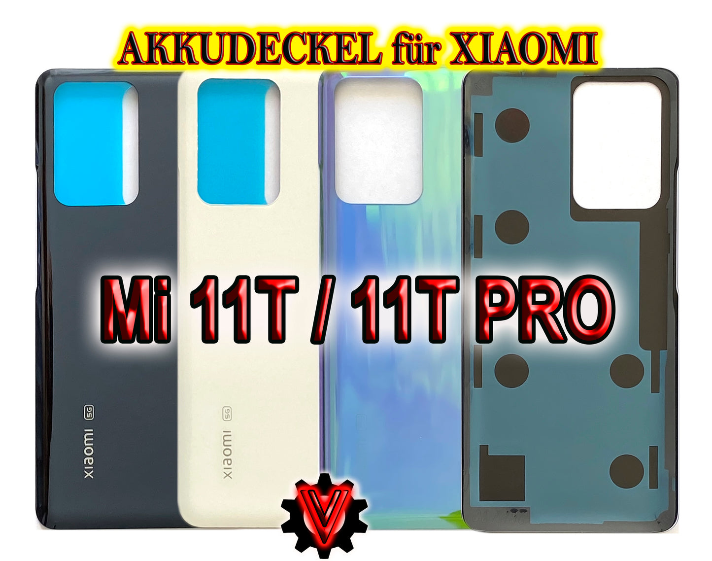 Battery cover for Xiaomi Mi 11T / Mi 11T Pro. Back cover, rear, battery compartment cover. Mi11TPro in gray, black, blue, white. (Copy)