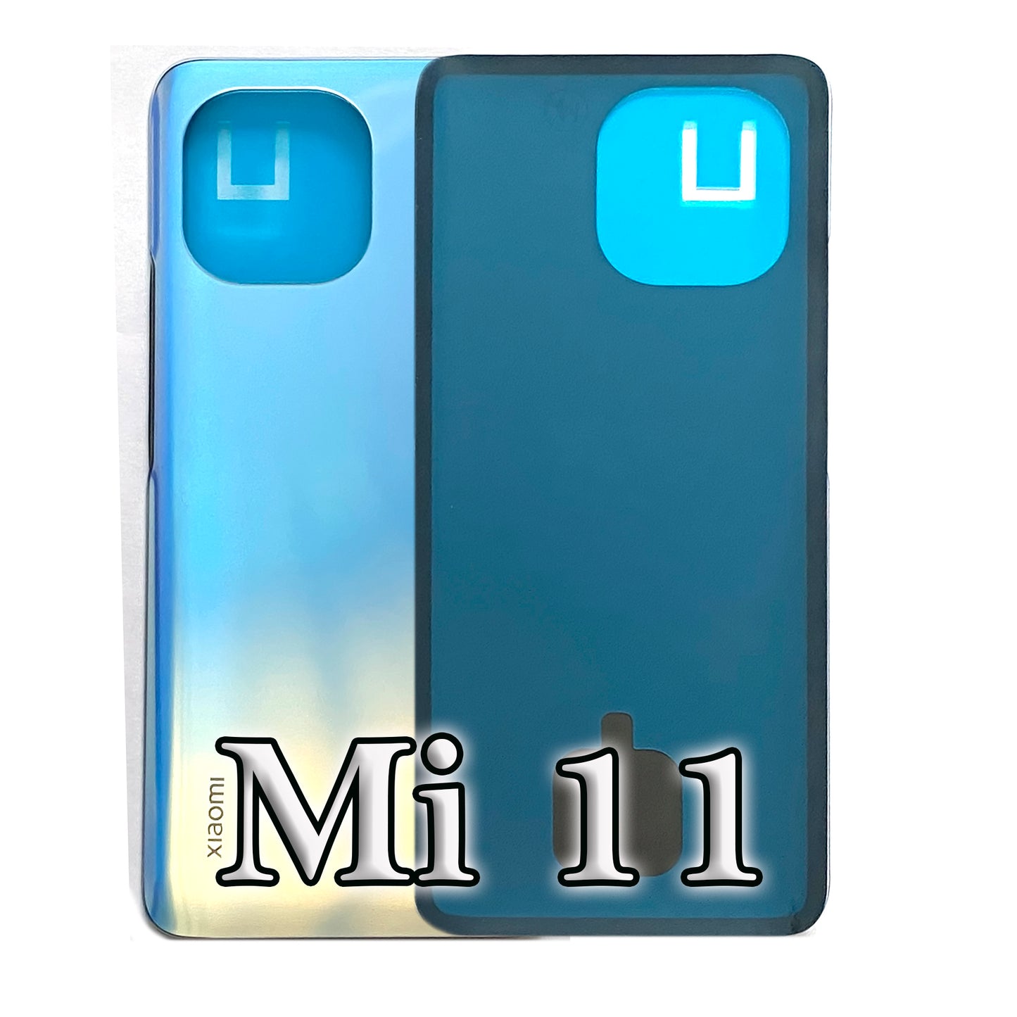 Battery cover for Xiaomi Mi 11. Back cover, rear side, battery compartment cover. Mi11 in grey, black, blue, white.