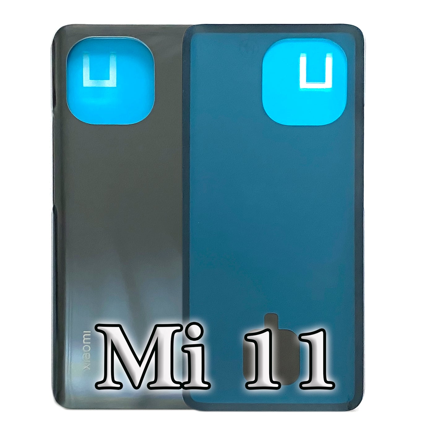 Battery cover for Xiaomi Mi 11. Back cover, rear side, battery compartment cover. Mi11 in grey, black, blue, white.