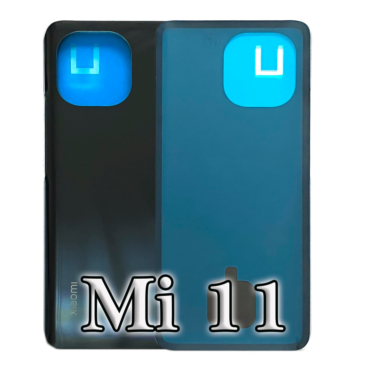 Battery cover for Xiaomi Mi 11. Back cover, rear side, battery compartment cover. Mi11 in grey, black, blue, white.