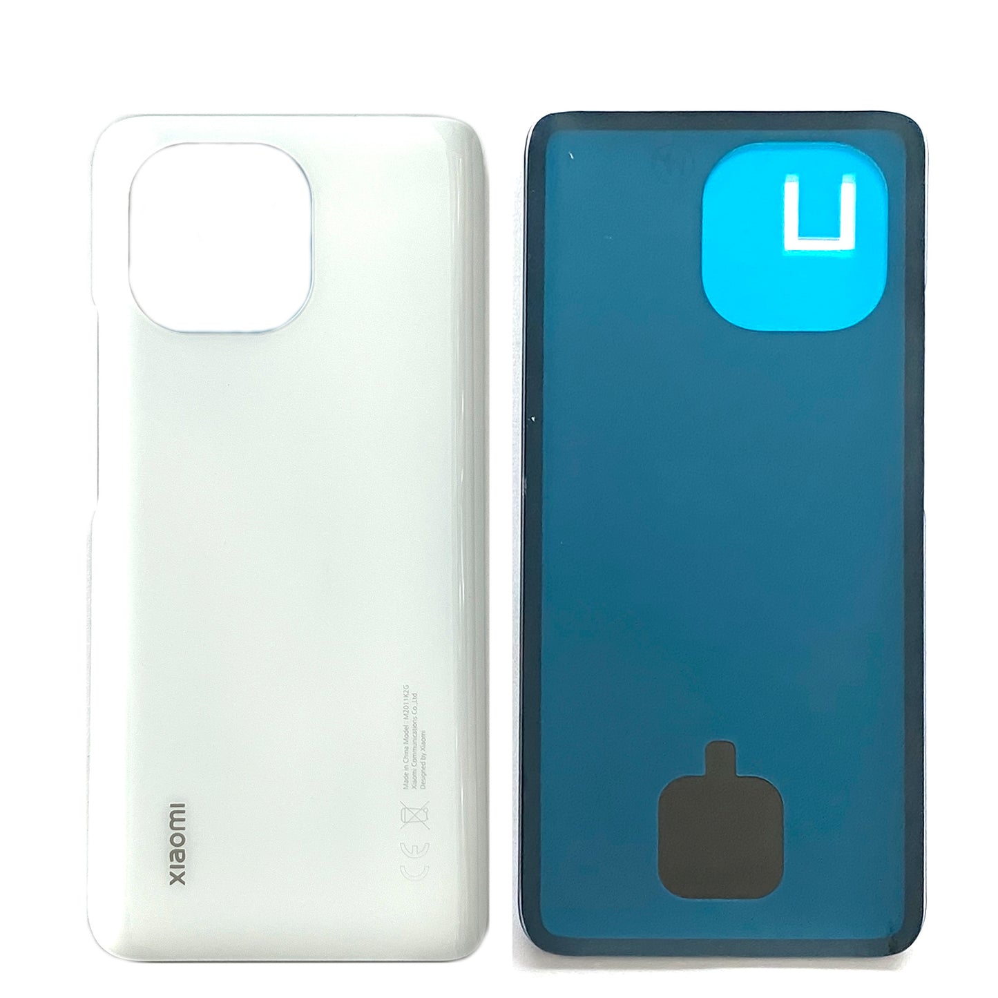 Battery cover for Xiaomi Mi 11. Back cover, rear side, battery compartment cover. Mi11 in grey, black, blue, white.