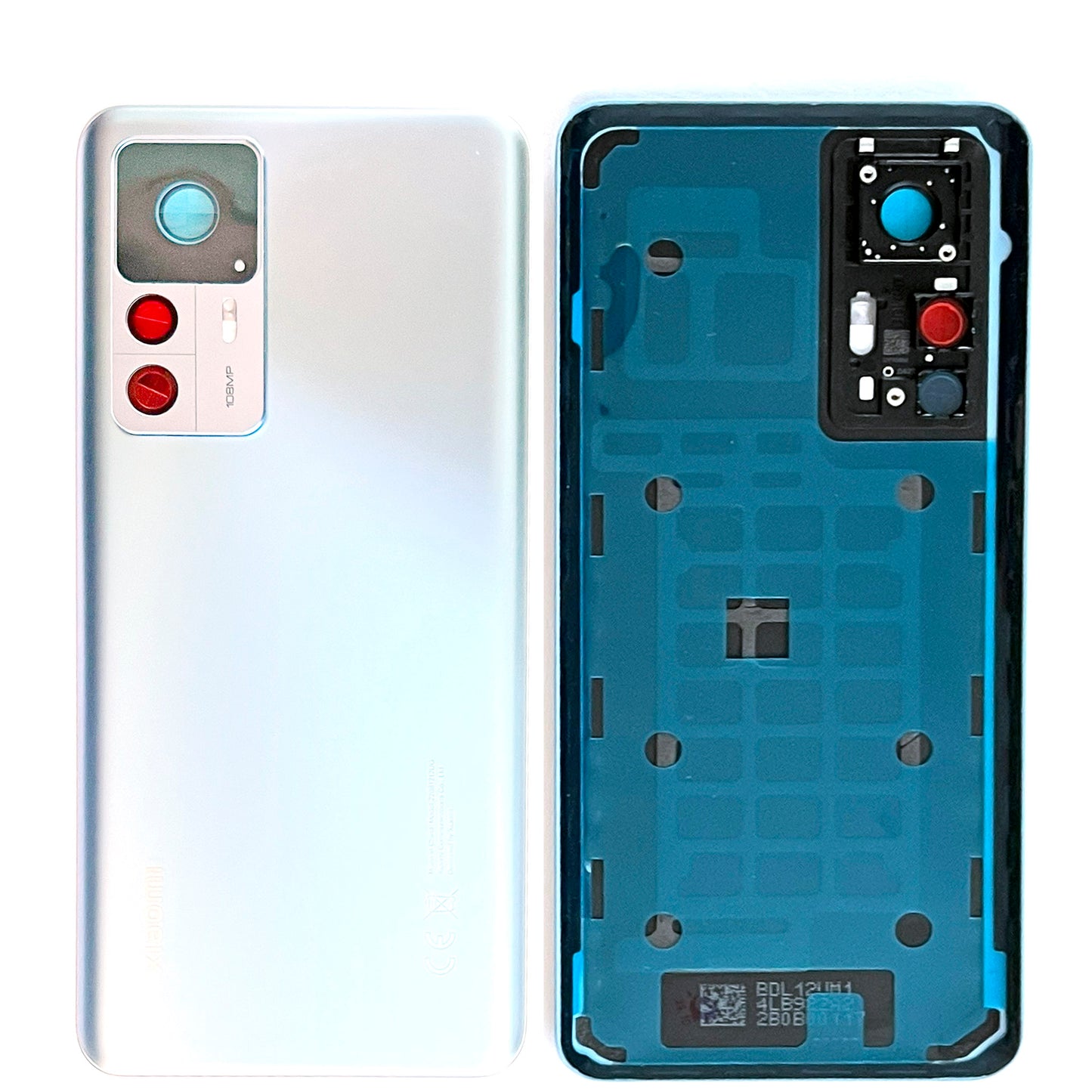 Battery cover for Xiaomi Mi 12T / Mi 12T Pro with camera glass. Back cover, rear, battery compartment cover. Mi12TPro in gray, black, blue, white.
