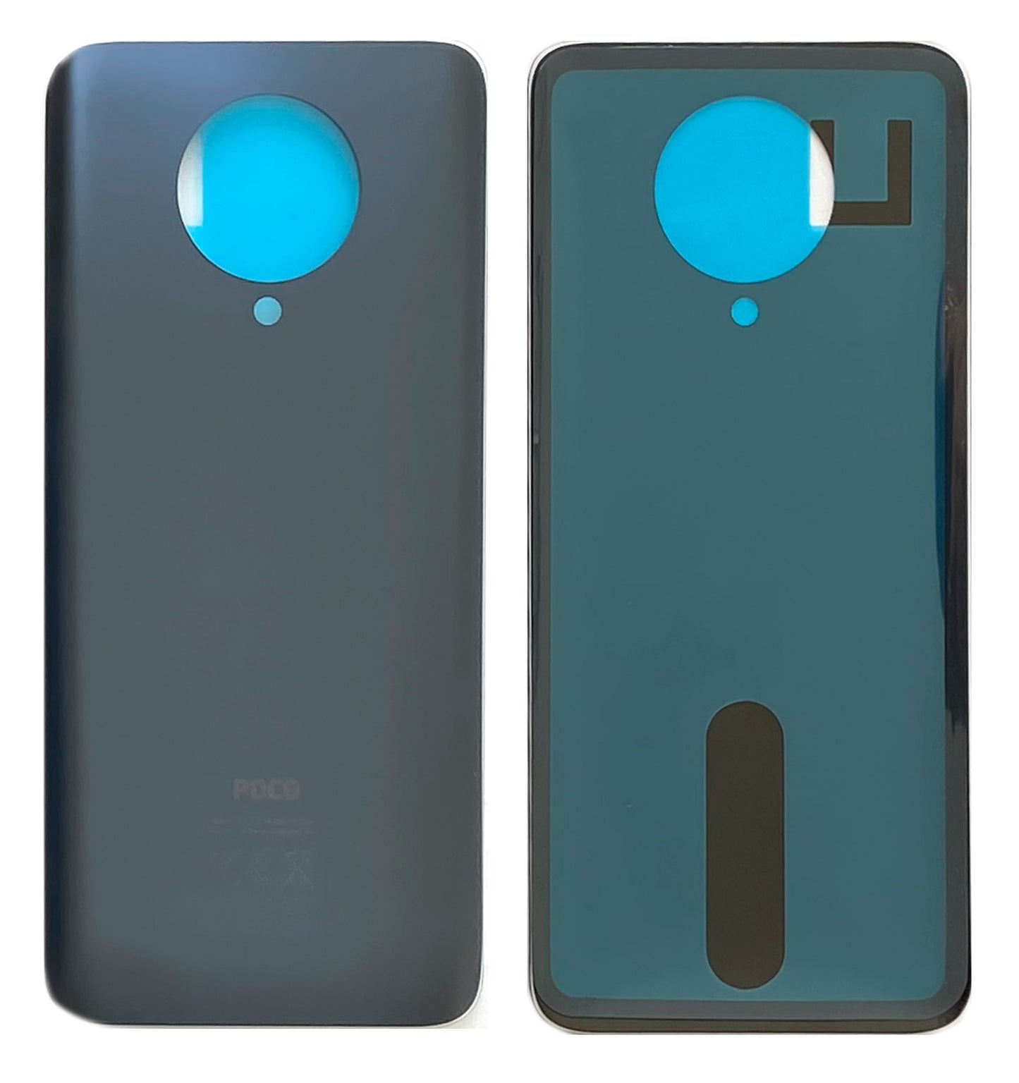 Cache batterie pour Xiaomi Poco F2 Pro. Couverture arrière, dos, couvercle du compartiment à piles. En gris, bleu, blanc. violet.