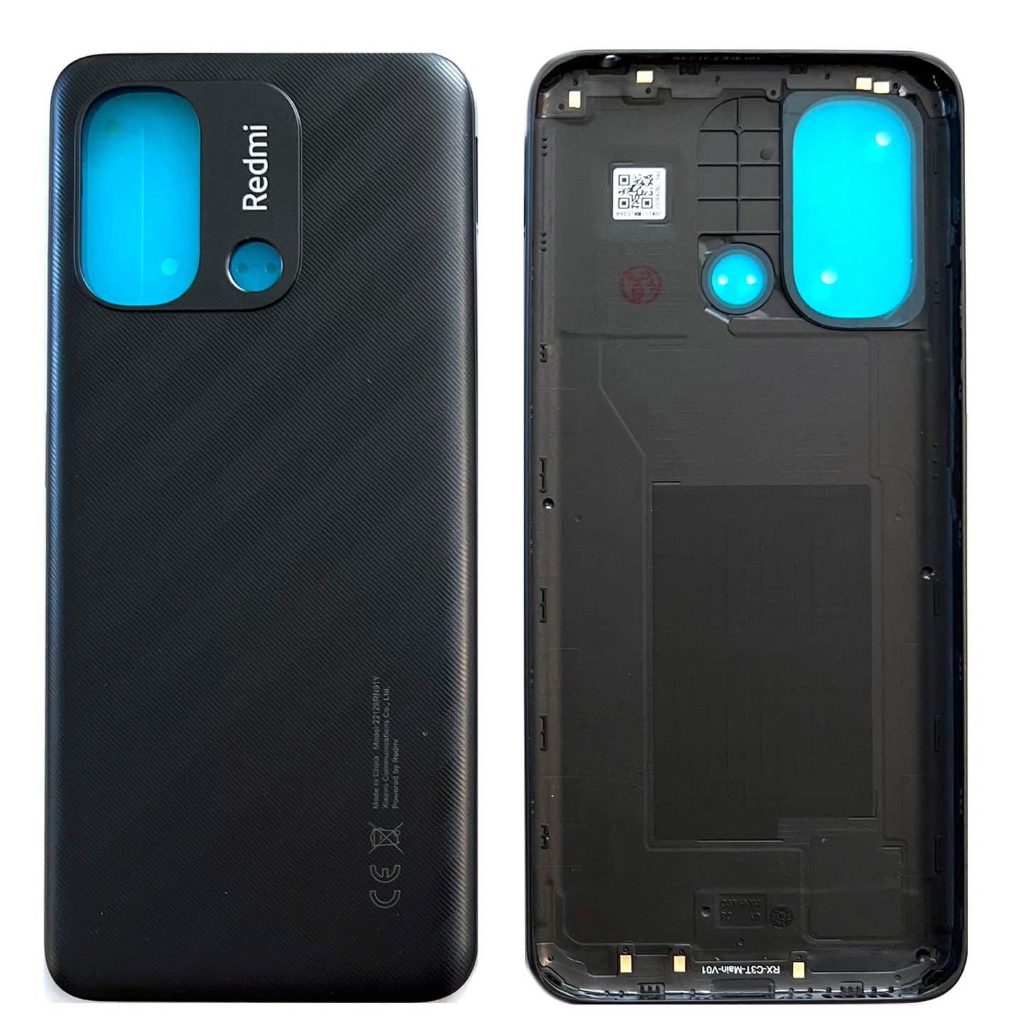 Battery cover for Xiaomi Redmi 12 / Redmi 12C. Back cover, rear, battery compartment cover. 12 / 12C in black, blue.
