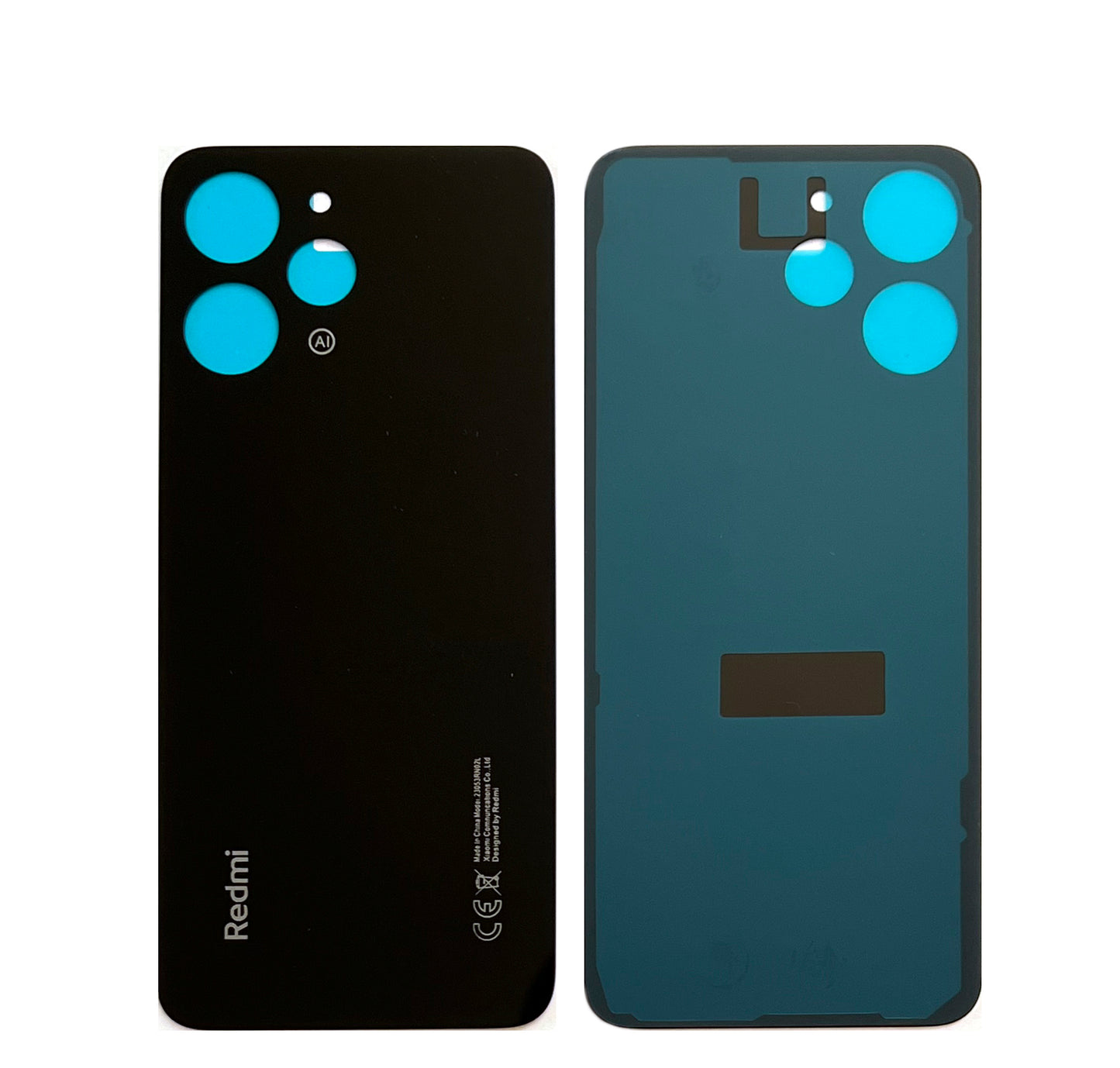 Battery cover for Xiaomi Redmi 12 / Redmi 12C. Back cover, rear, battery compartment cover. 12 / 12C in black, blue.