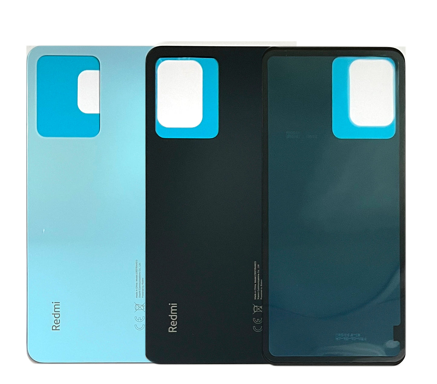 Battery cover for Xiaomi Redmi Note 12 4G / 5G. Back cover, rear, battery compartment cover. In gray, black, blue.