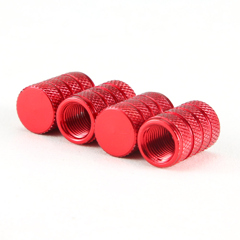 4 morceaux de bouchons de valve en aluminium (v.2). Valves de pneus pour voitures, vélos, motos, etc. v.2