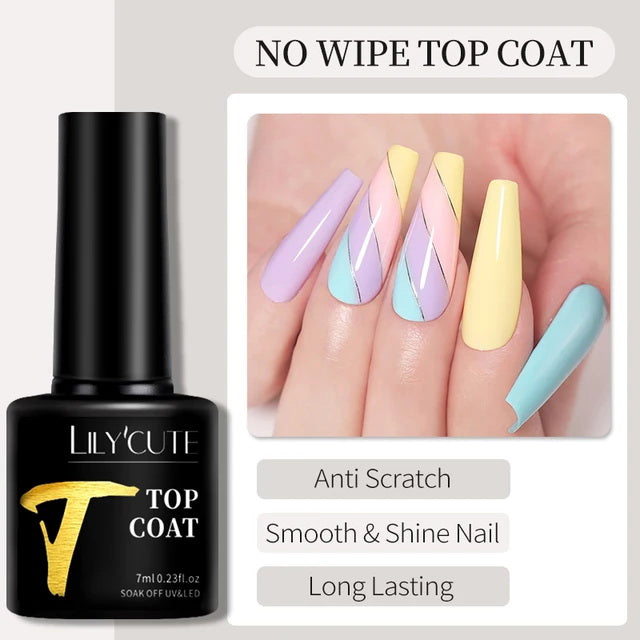 7ml nail base gel / top coat gel. UV / LED top coat, finish varnish. Nails varnish acrylic