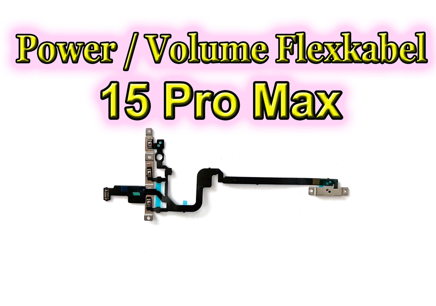 Pour iPhone série 15 : câble flexible pour boutons volume/volume/alimentation. Câble flexible Volume / Muet / Muet / Alimentation pour 15 Pro / 15 Pro Max.