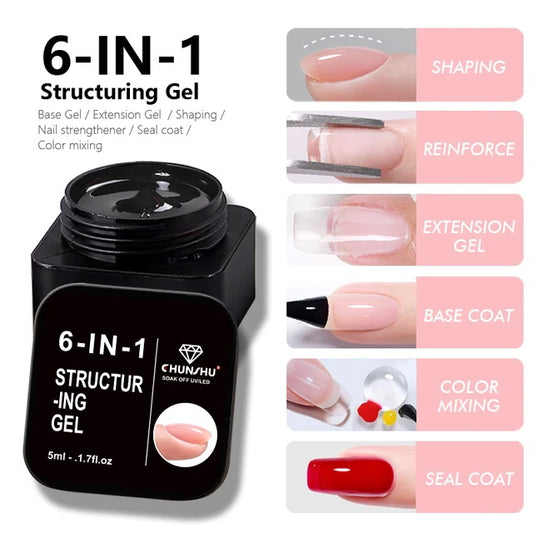 5ml Nagel Ge.l Kleber Gel / Modell Gel / Struktur Gel / Drilling Glue Lack / Molded Seal. UV / LED Lampe.