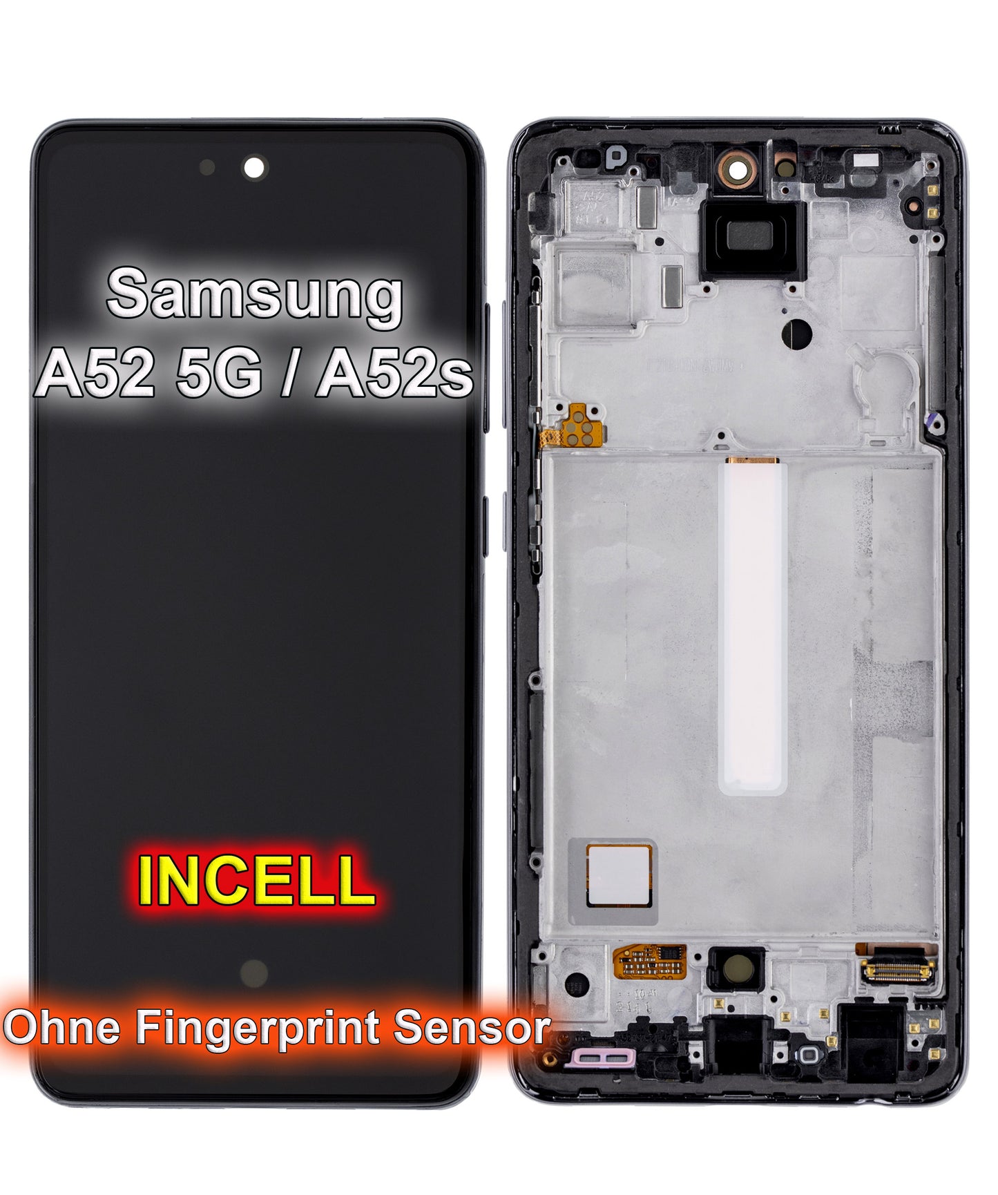 Display für Samsung Galaxy A52 5G / A52S. Ersatz Bildschirm. (Incell, TFT, mit Rahmen). A52 S