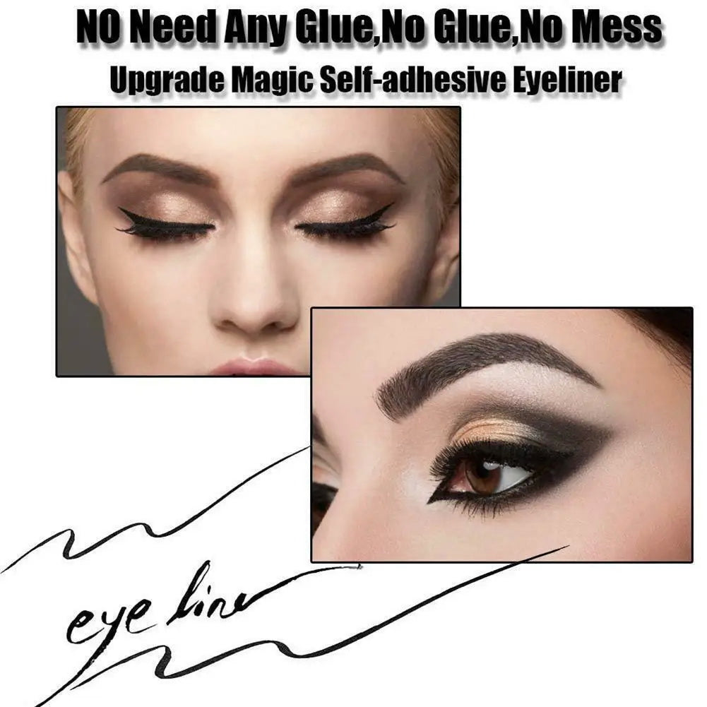 Eyeliner 2 In 1 Selbstklebende für falsche Wimpern. Bleistift, Stick, langlebige Kajal