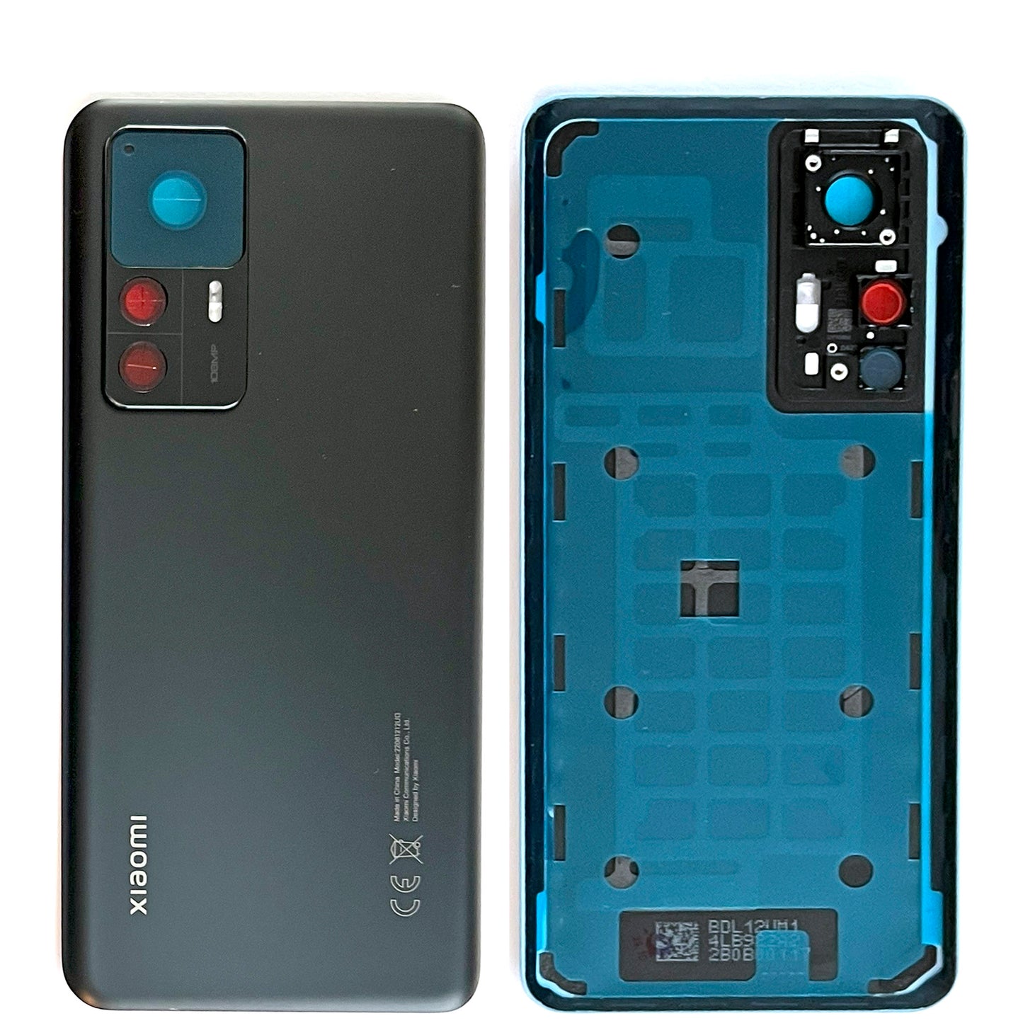 Akkudeckel für Xiaomi Mi 12T  / Mi 12T Pro mit Kameraglas. Backcover, Rückseite, Akkufachdeckel. Mi12TPro in grau, schwarz, blau, weiß.