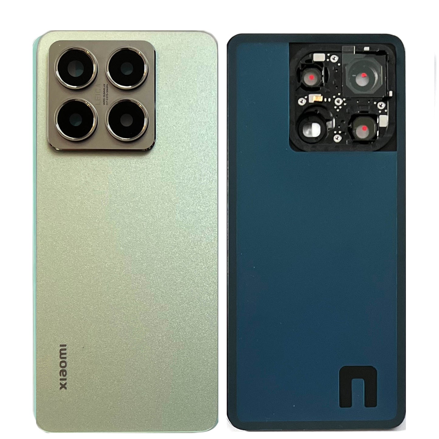 Akkudeckel für Xiaomi Mi 14T Pro mit Kameraglas. Backcover, Rückseite, Akkufachdeckel. Mi14TPro in grau, schwarz, blau, grün.