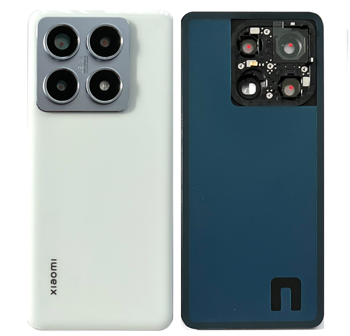 Akkudeckel für Xiaomi Mi 14T Pro mit Kameraglas. Backcover, Rückseite, Akkufachdeckel. Mi14TPro in grau, schwarz, blau, grün.