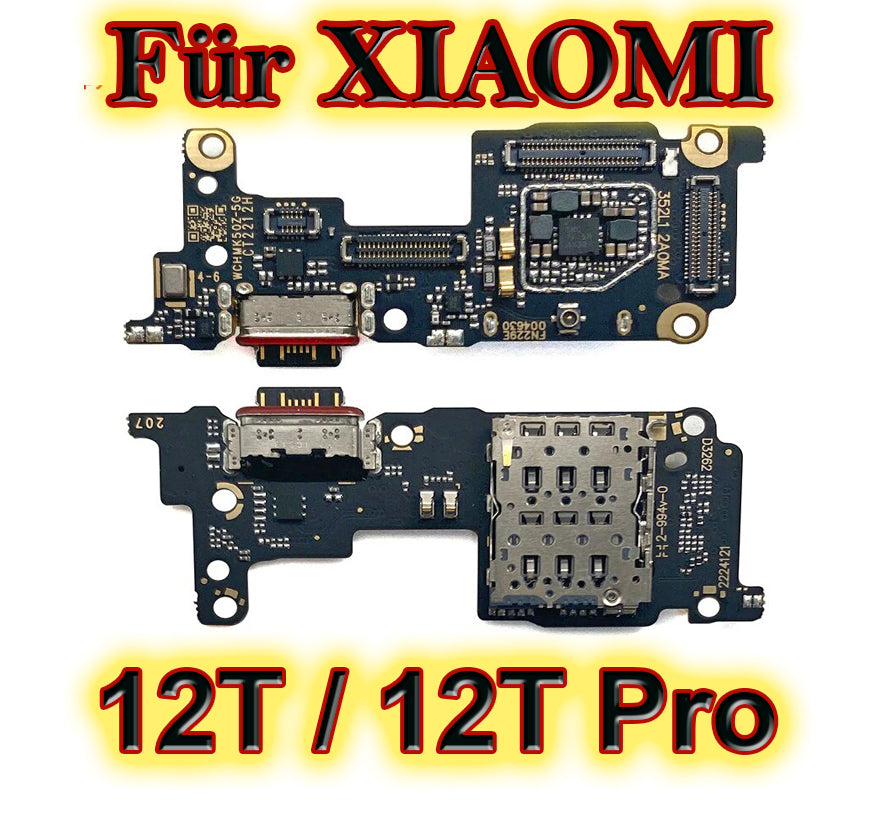 Für Xiaomi 12 / 12 Pro / 12T / 12T Pro : USB / Ladebuchse / Dockung Port. Mi 12 T  OEM Ersatz Flexkabel