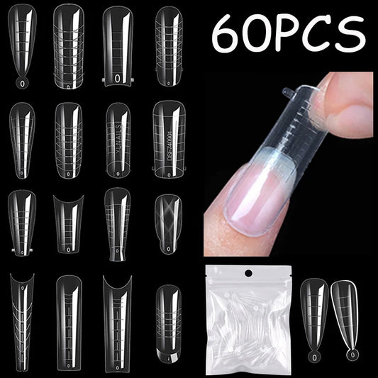 60 Stück Nagelspitzen, Falsche Nagel, Tipps, Nageldekoration, Form, Mold, Tips, Spitzen.