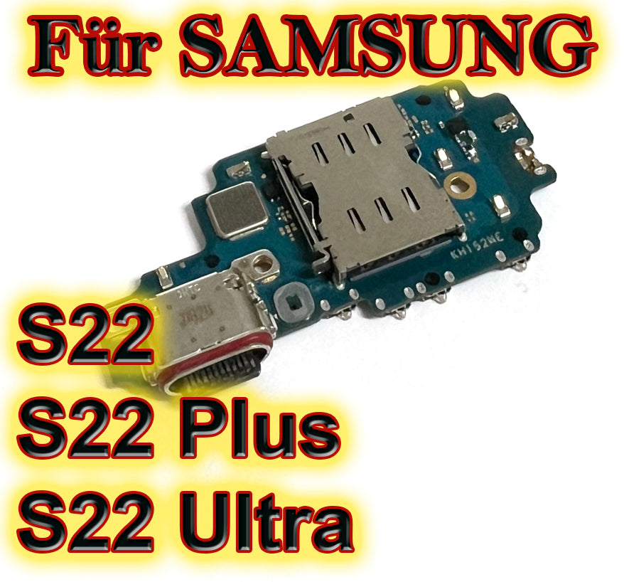 Für Samsung S22 Serie : USB / Ladebuchse / Dockung Port. S22 / S22 Plus + / S22 Ultra. OEM Ersatz Flexkabel