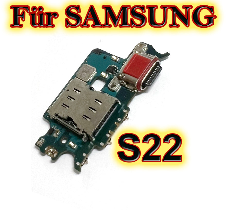 Für Samsung S22 Serie : USB / Ladebuchse / Dockung Port. S22 / S22 Plus + / S22 Ultra. OEM Ersatz Flexkabel