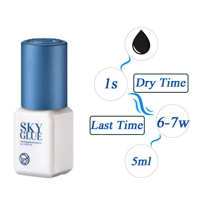 Pegamento para pestañas Sky S+ de 5 ml. Fabricado en Corea. Pegamento Sky S Plus + / TD. Tapa negra, roja, azul y plateada. Cuidado de pestañas.