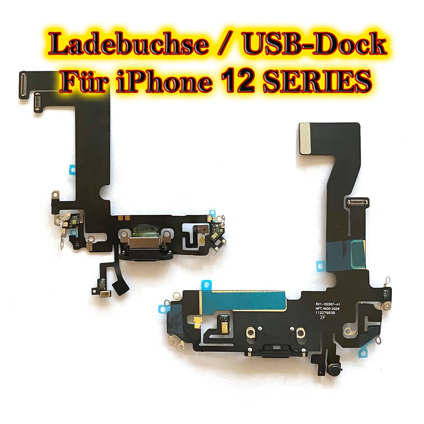 Für iPhone 12 Series : USB Ladebuchse Flex Kabel. Flexkabel für 12 Mini/ 12 / 12 Pro / 12 Pro Max. Docking Port OEM cable