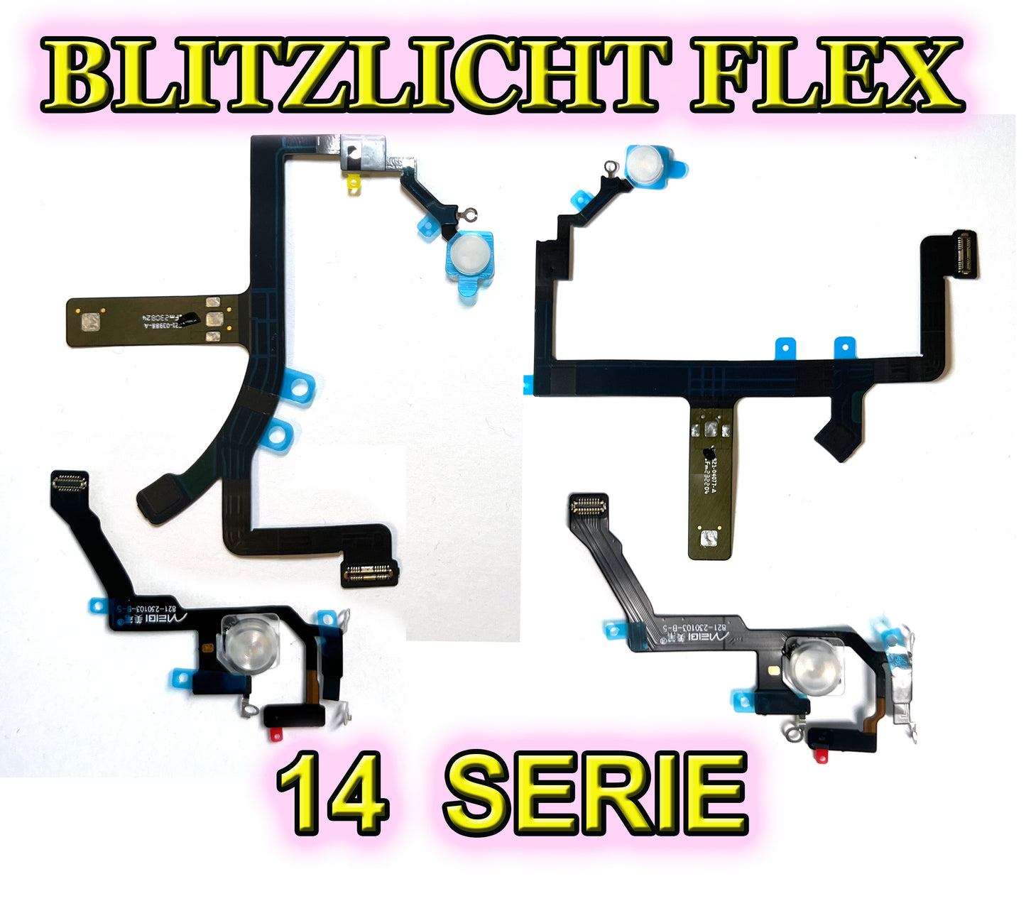 Für iPhone 14 Series : Blitzlicht Flex Kabel. Flash Flexkabel für 14 / 14 Plus + / 14 Pro / 14 Pro Max. LED Licht OEM cable